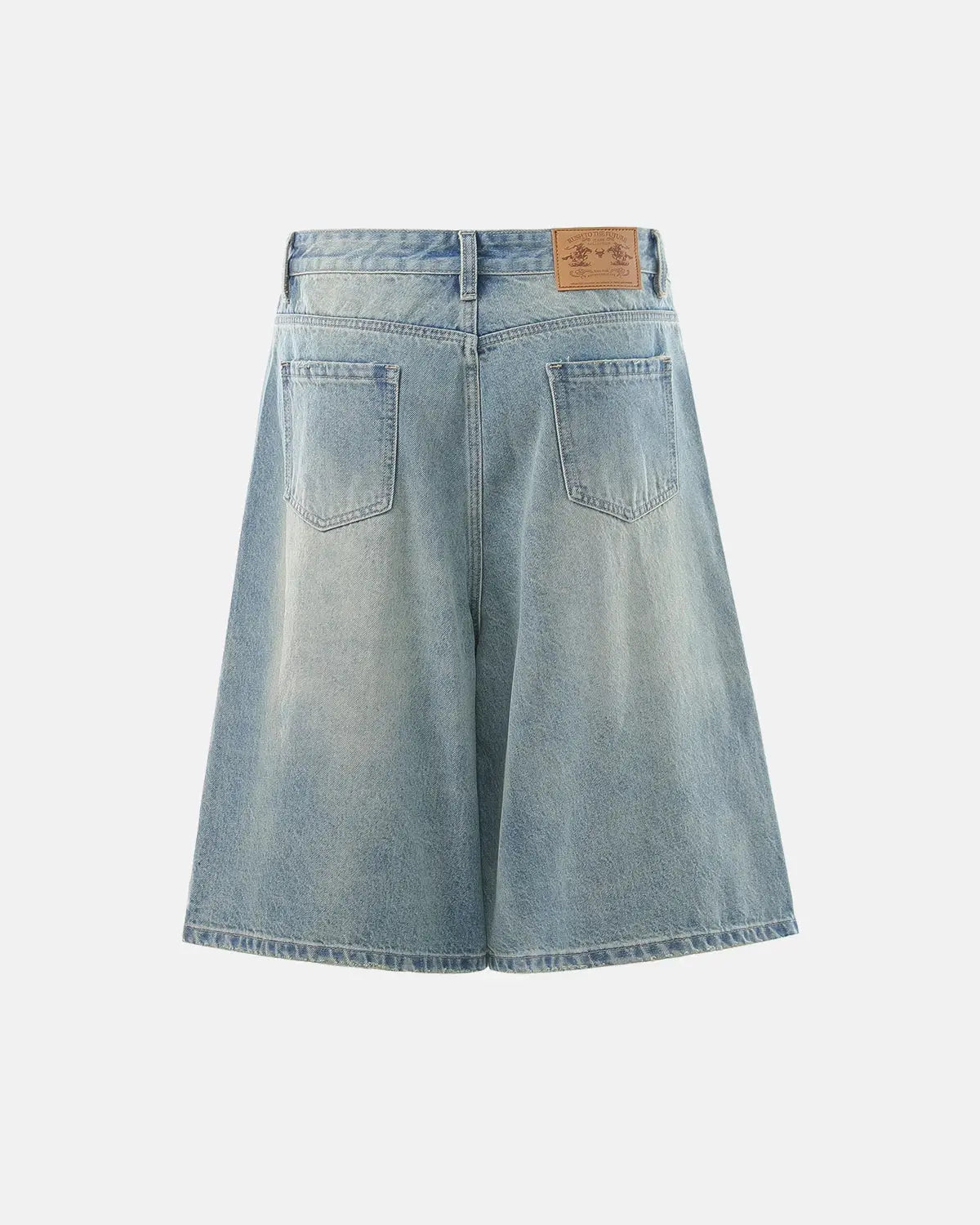 Dollar Patch Embroidery Denim Jorts | Inflation Streetwear
