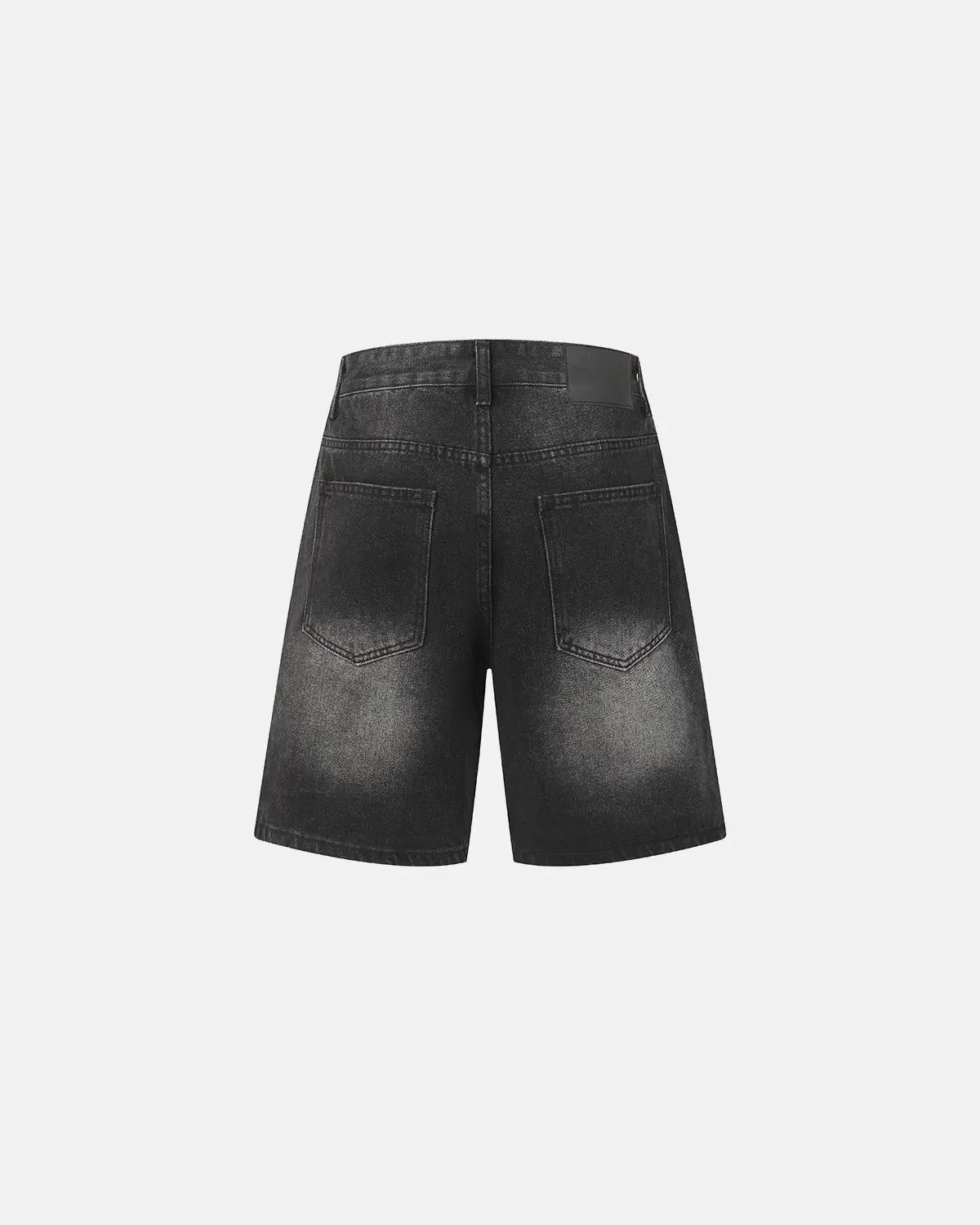 Ripped Mid-Length Washed Denim Shorts | Inflation Streetwear