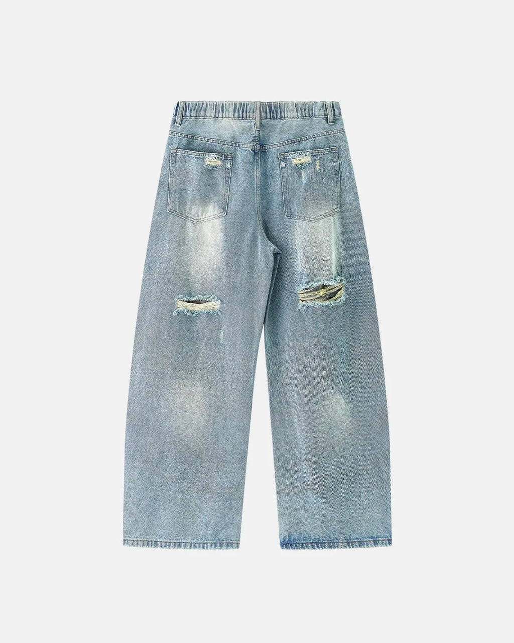 Vintage Wash Distressed Baggy Jeans | Inflation Streetwear