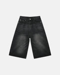 Washed Baggy Denim Jorts | Inflation Streetwear