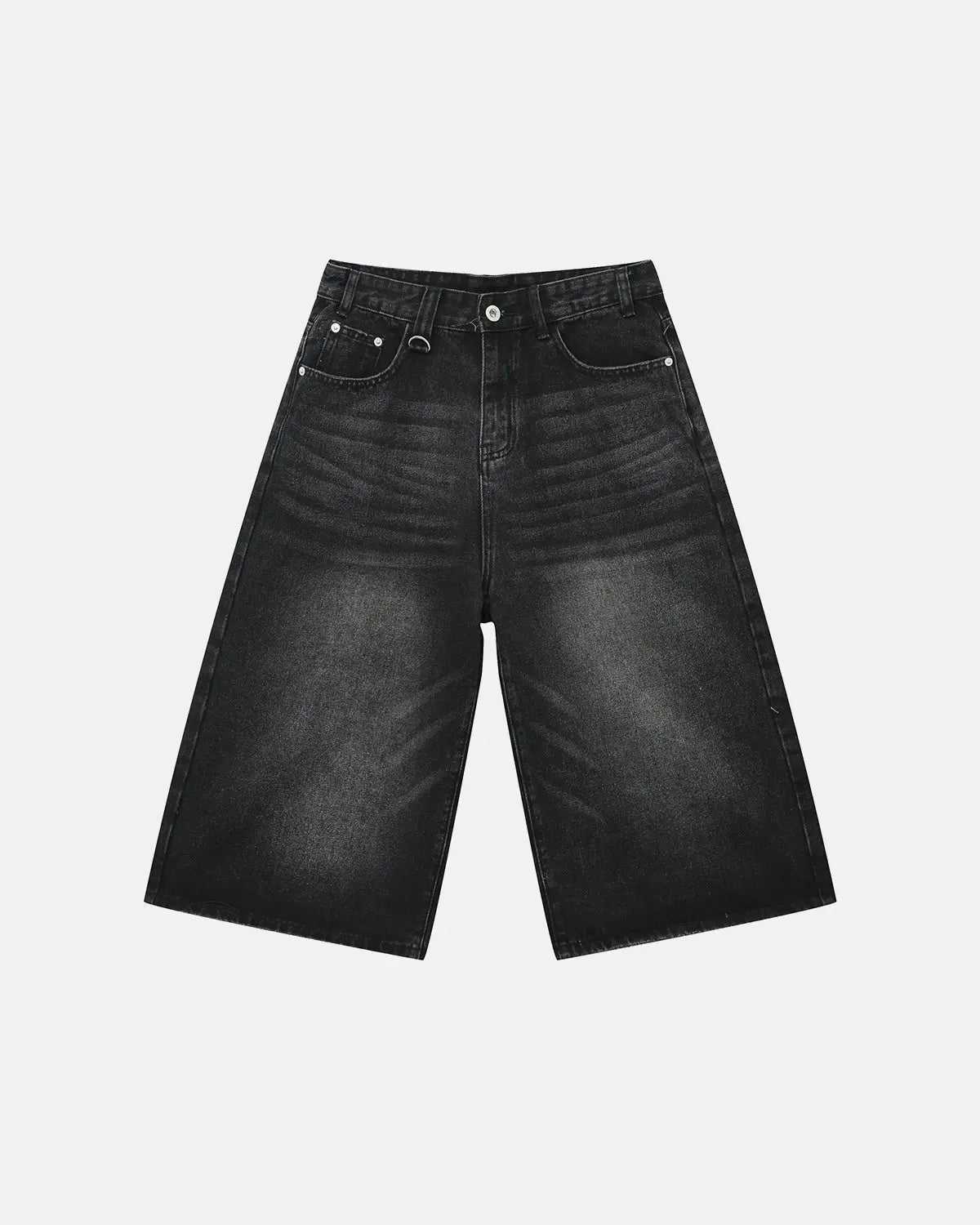 Washed Baggy Denim Jorts | Inflation Streetwear