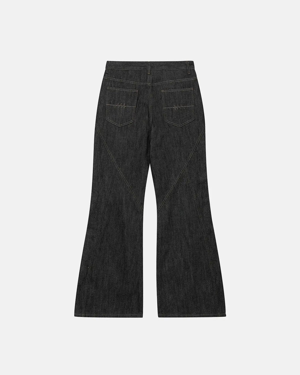Asymmetric Buttons Bootcut Jeans | Inflation Streetwear