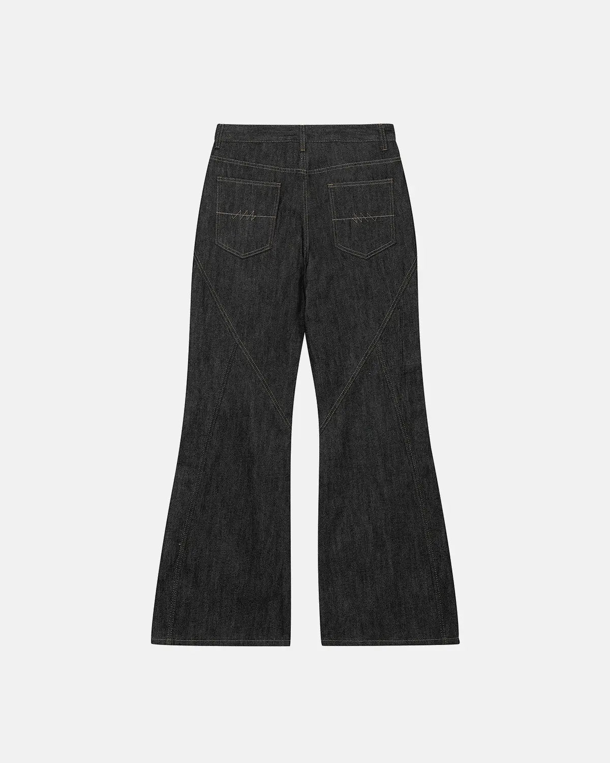 Asymmetric Buttons Bootcut Jeans | Inflation Streetwear
