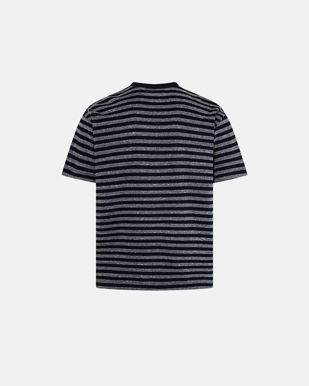 Striped Henley Relaxed T-shirt | Inflation Streetwear