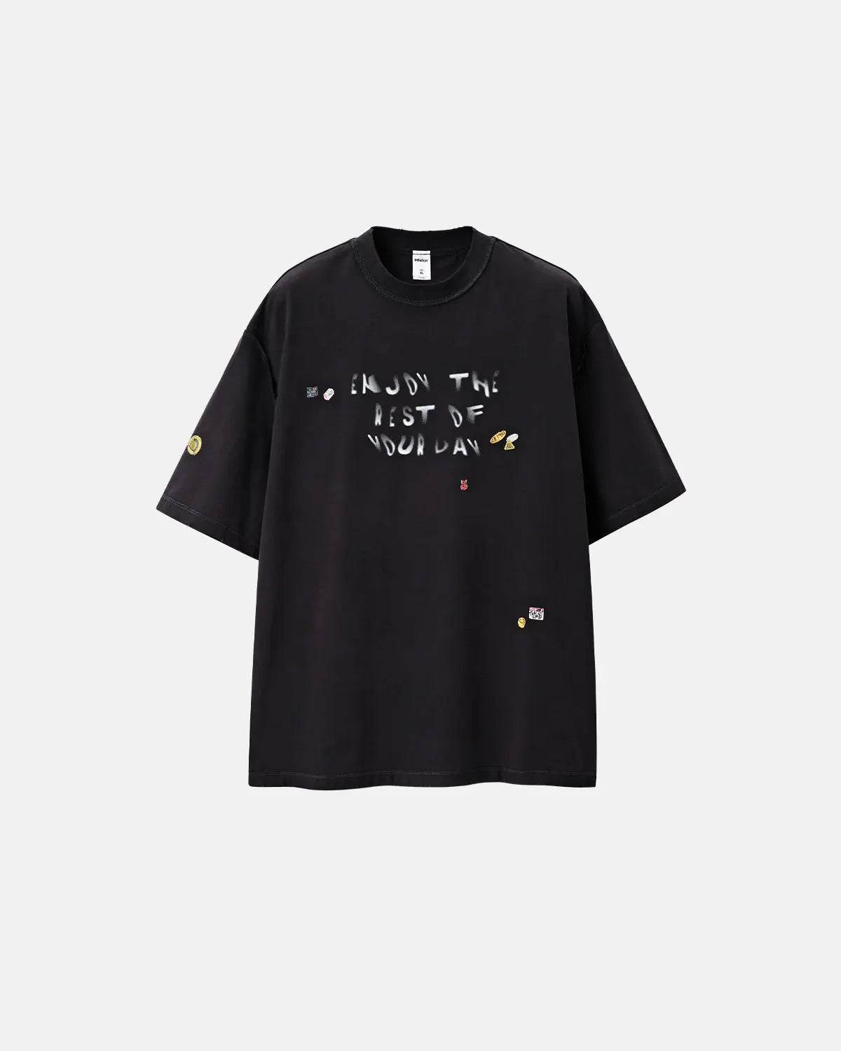 Vintage Sticker Graphic Oversized T-Shirt | Inflation Streetwear