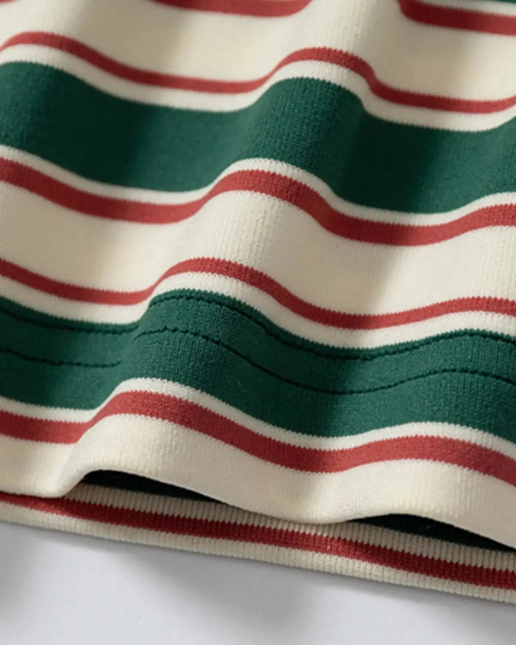 Asymmetric Polo Collar Striped T-Shirt | Inflation Streetwear