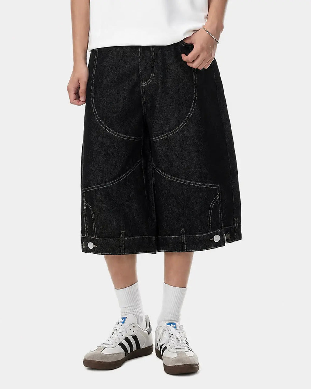 Deconstructed Raw Denim Jorts | Inflation Streetwear