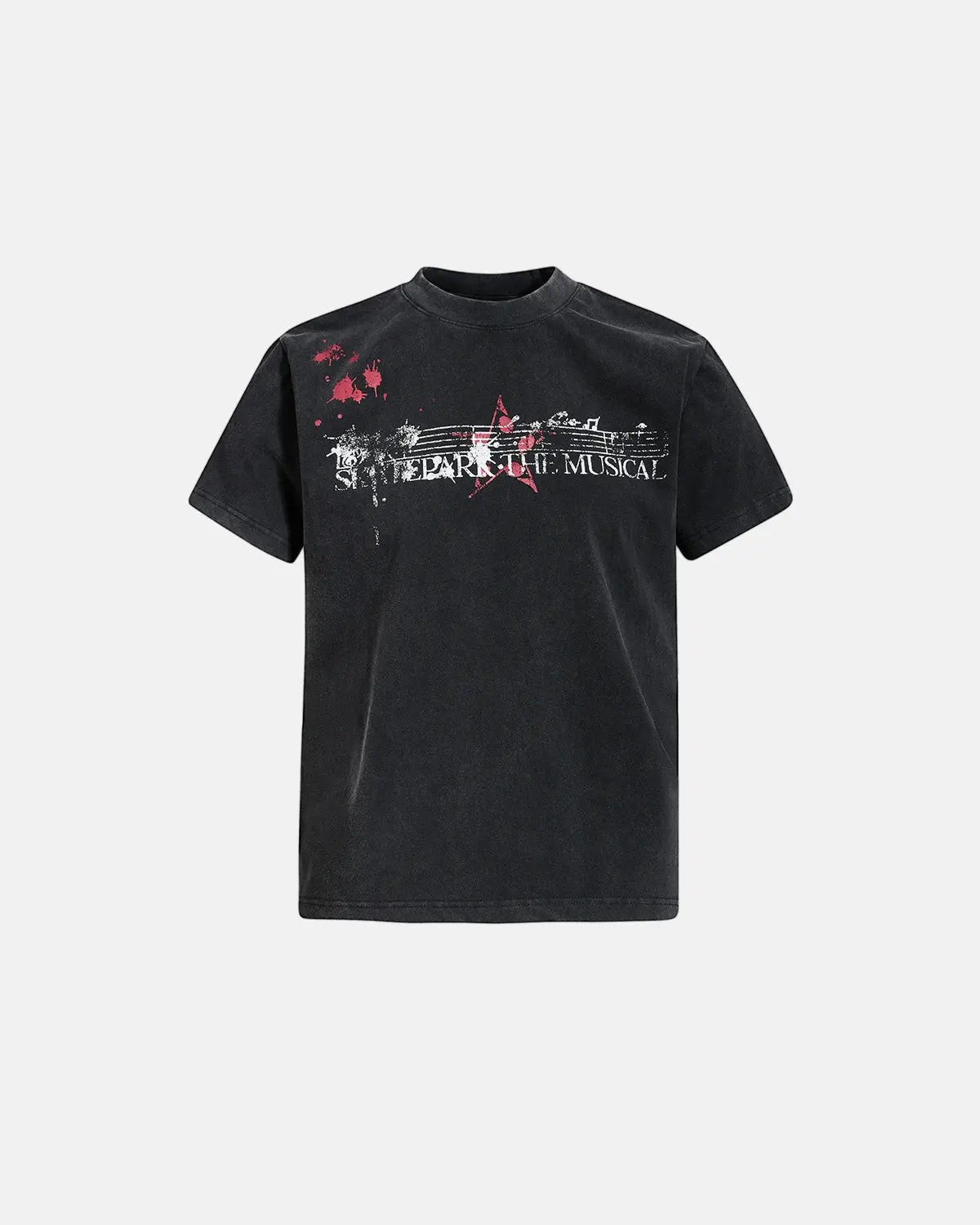 Acid Washed Music Graphic T-Shirt | Inflation Streetwear