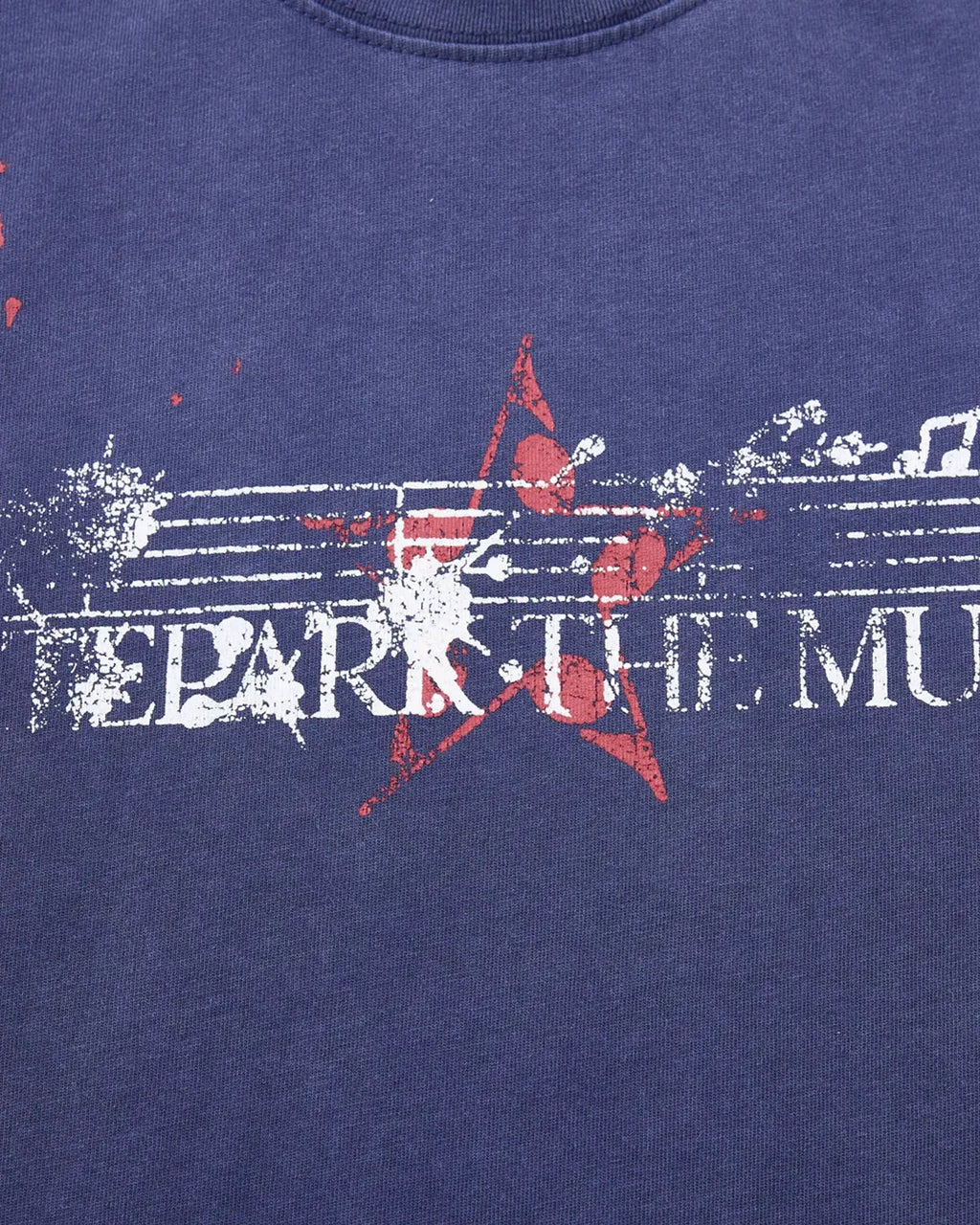 Acid Washed Music Graphic T-Shirt | Inflation Streetwear