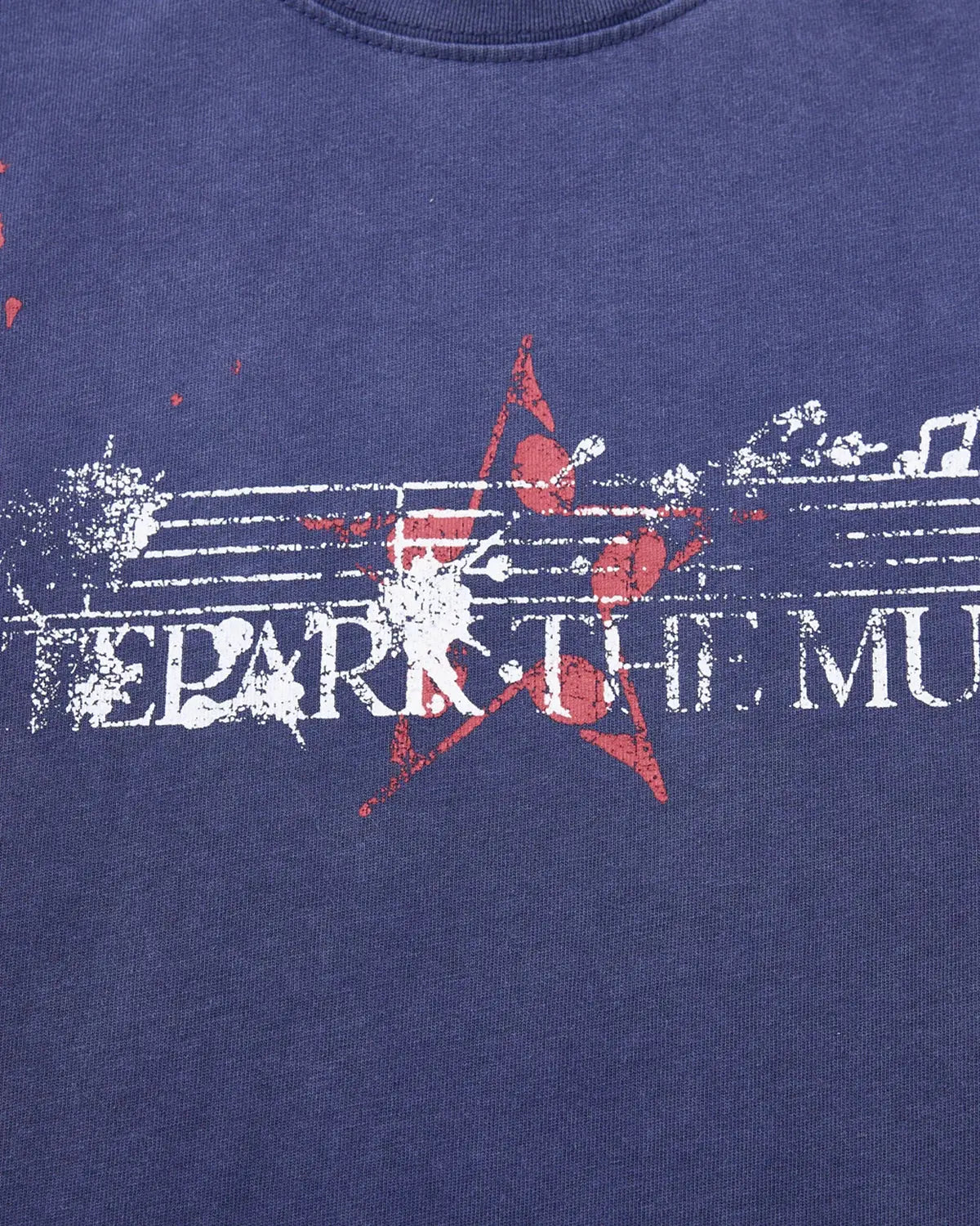 Acid Washed Music Graphic T-Shirt | Inflation Streetwear