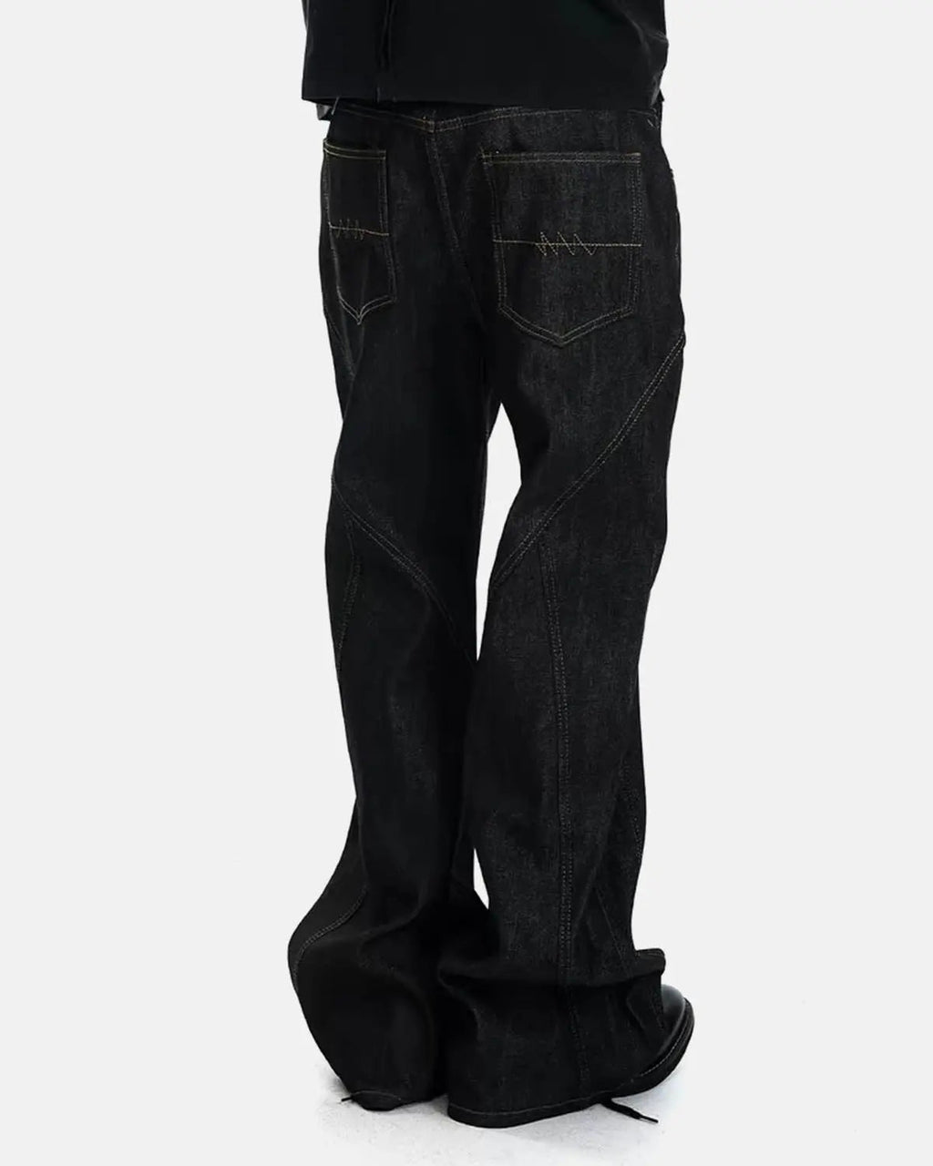 Asymmetric Buttons Bootcut Jeans | Inflation Streetwear