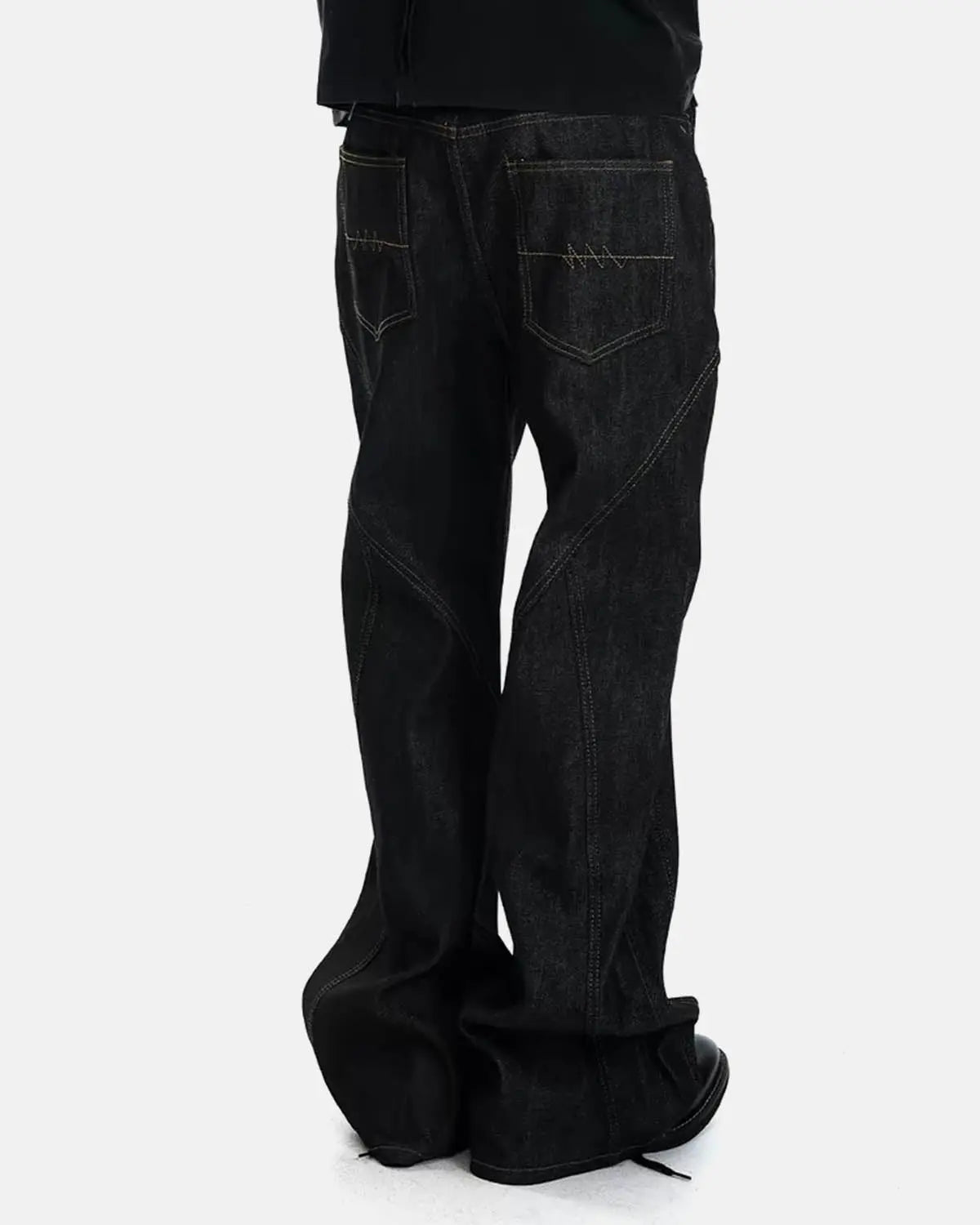 Asymmetric Buttons Bootcut Jeans | Inflation Streetwear