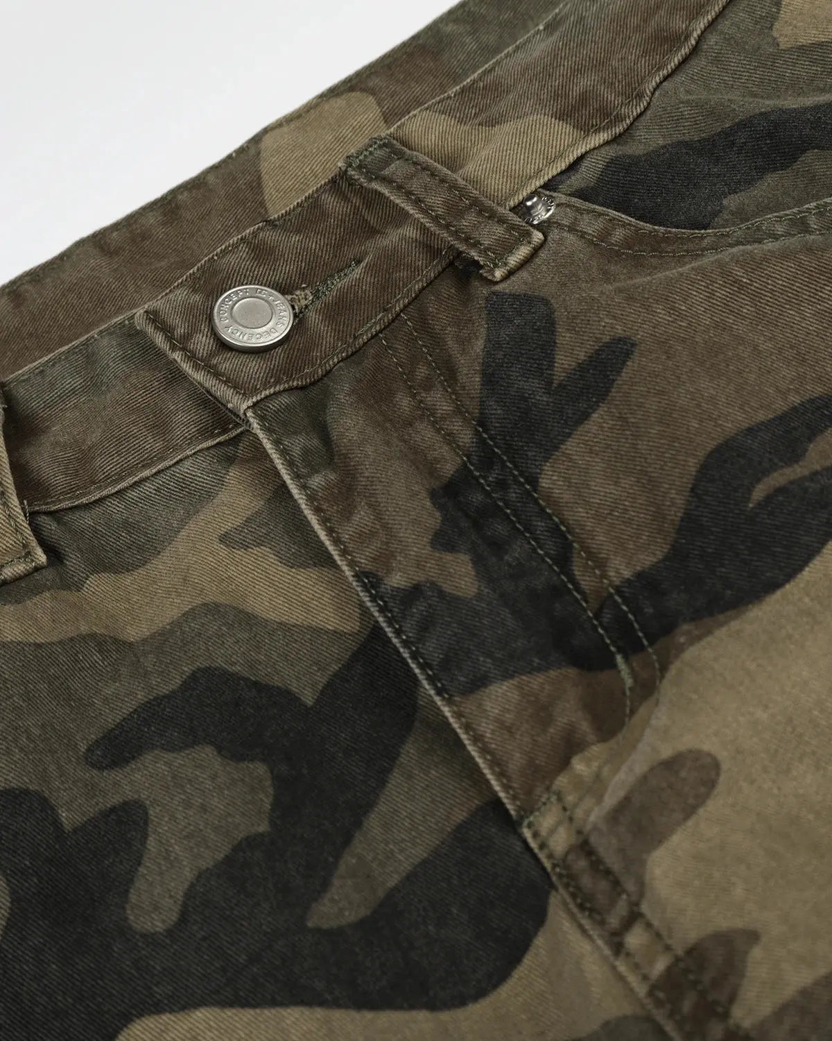 Camo Cargo Barrel Pants | Inflation Streetwear