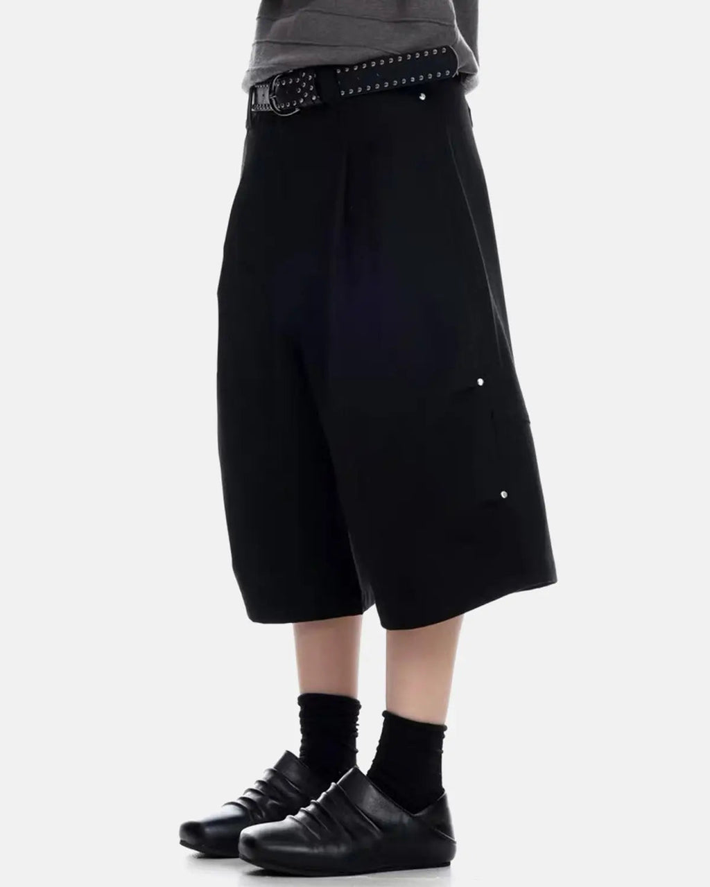 Pleated Cinch Back Tailored Shorts | Inflation Streetwear