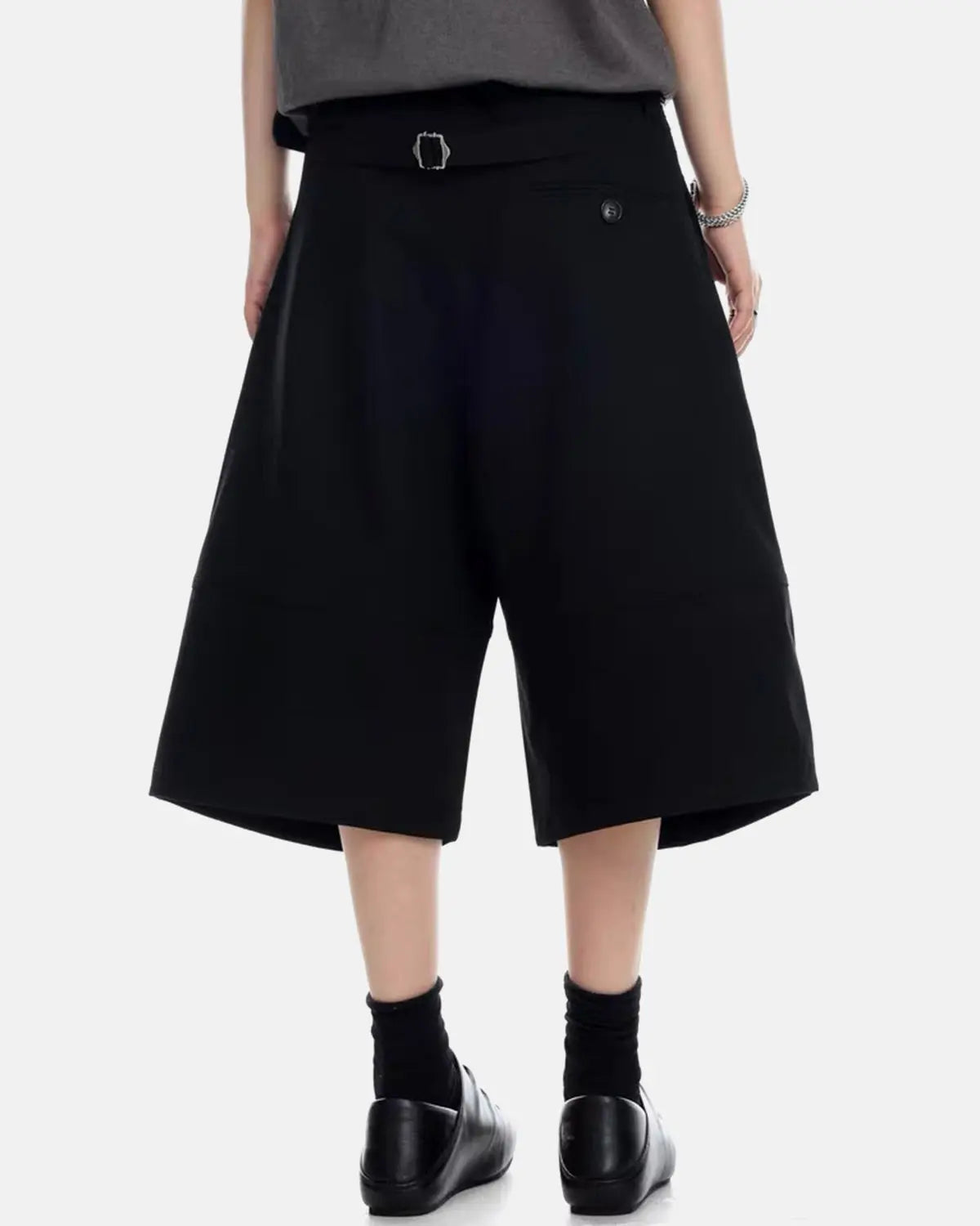 Pleated Cinch Back Tailored Shorts | Inflation Streetwear
