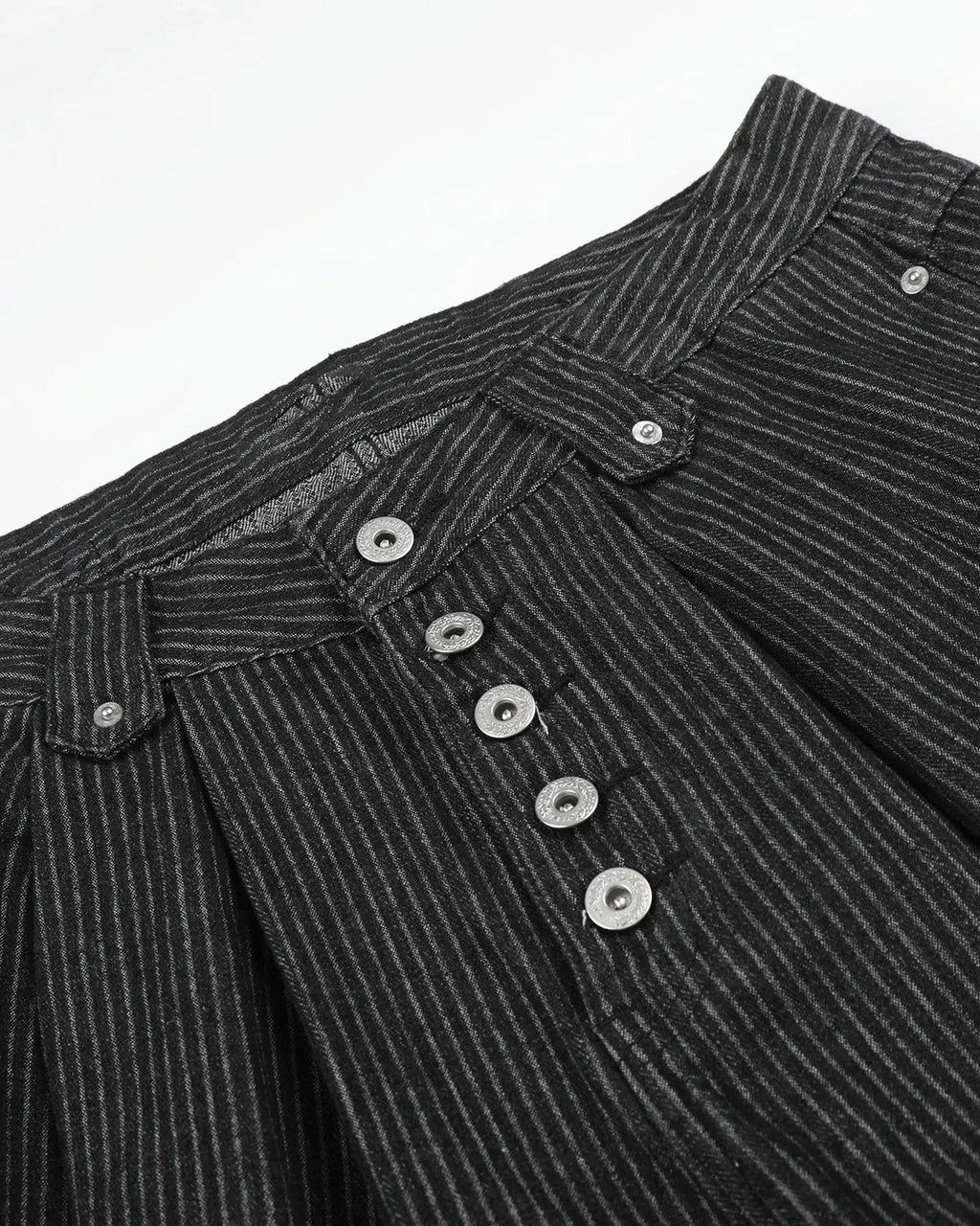Striped Button Fly Baggy Jorts | Inflation Streetwear