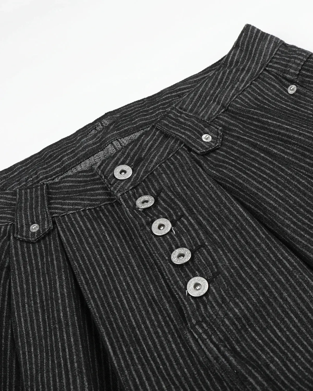 Striped Button Fly Baggy Jorts | Inflation Streetwear