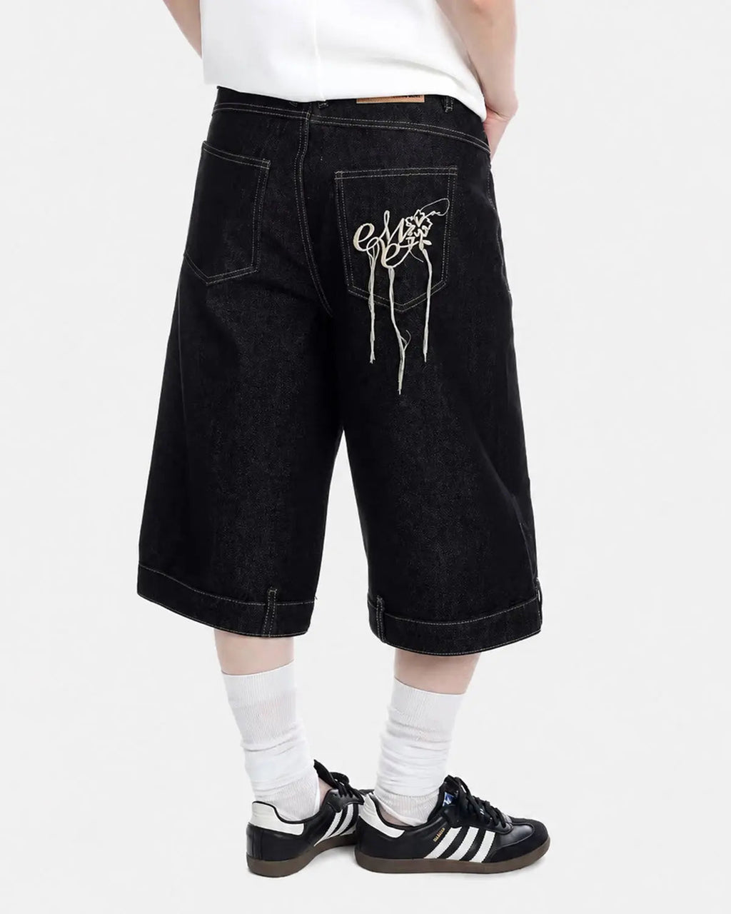 Deconstructed Raw Denim Jorts | Inflation Streetwear