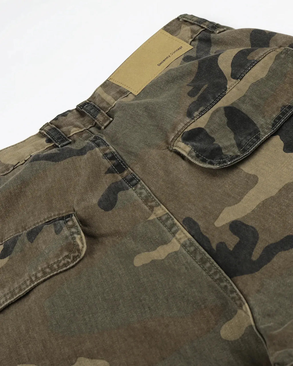 Camo Cargo Barrel Pants | Inflation Streetwear
