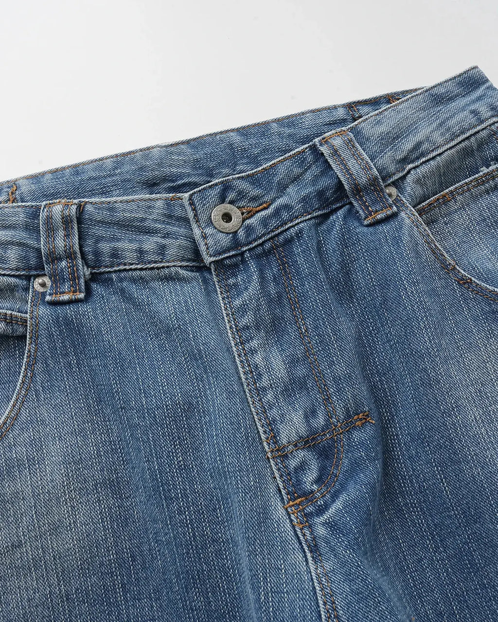 Bamboo Weave Cinch Back Baggy Jeans | Inflation Streetwear