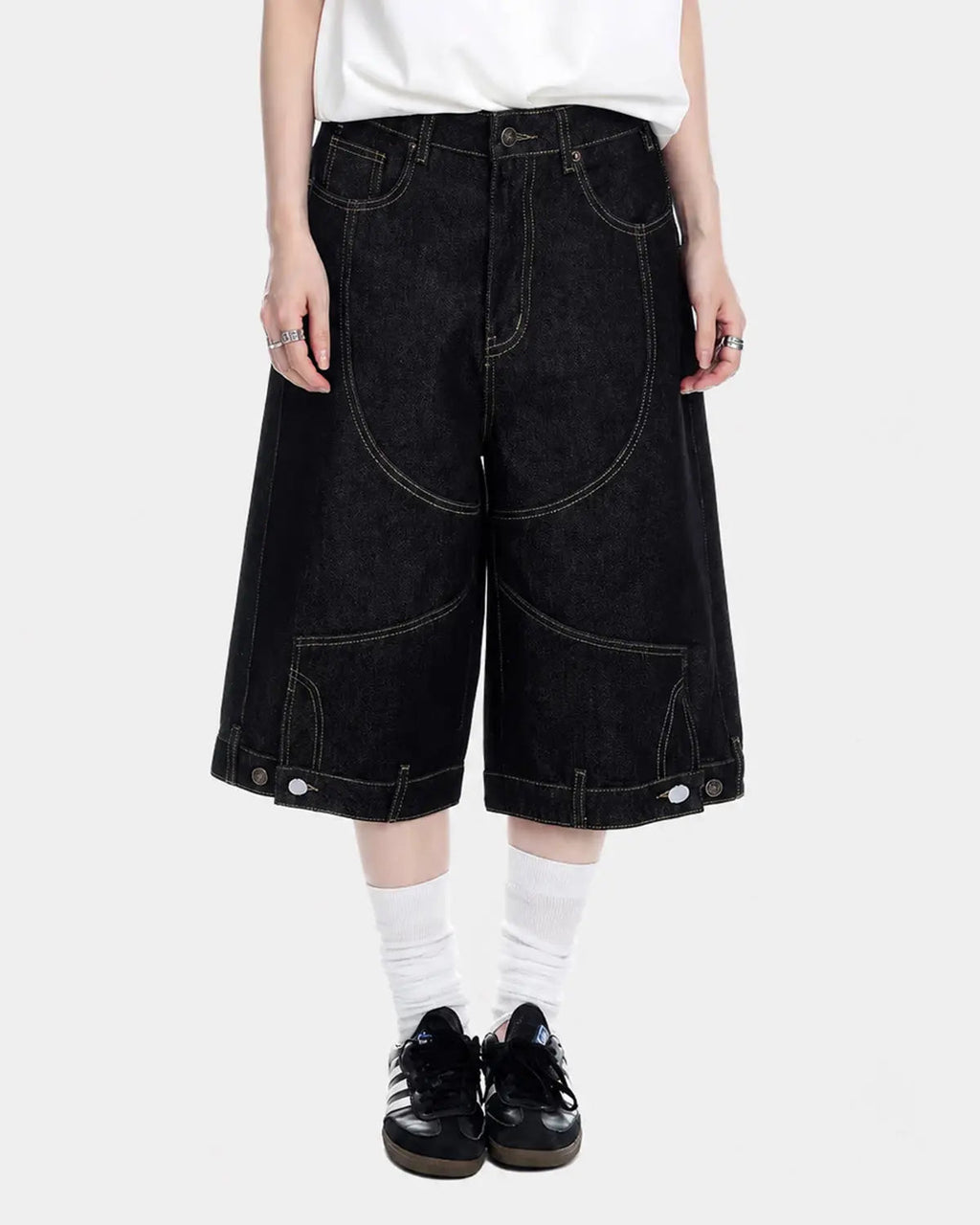 Deconstructed Raw Denim Jorts | Inflation Streetwear