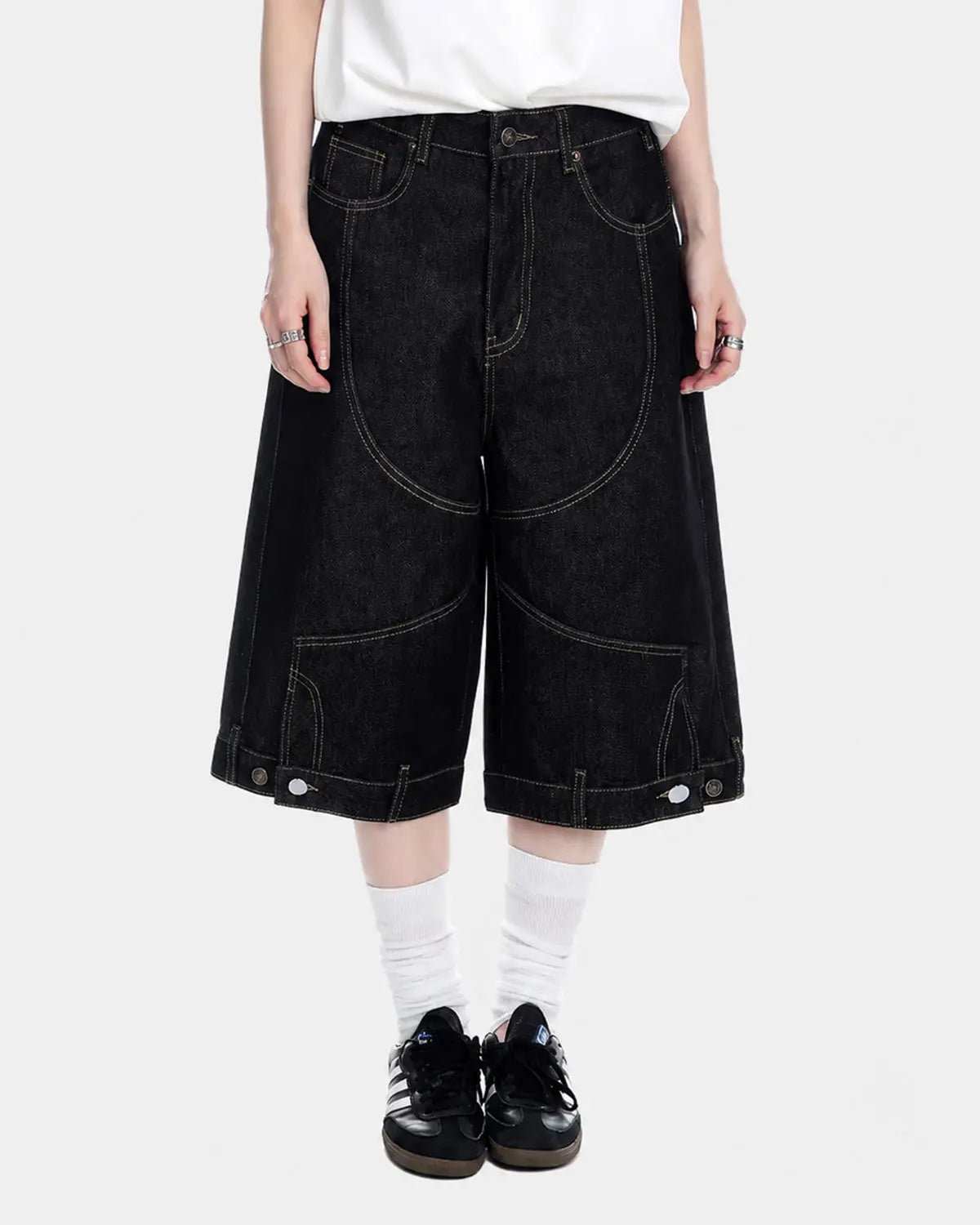 Deconstructed Raw Denim Jorts | Inflation Streetwear