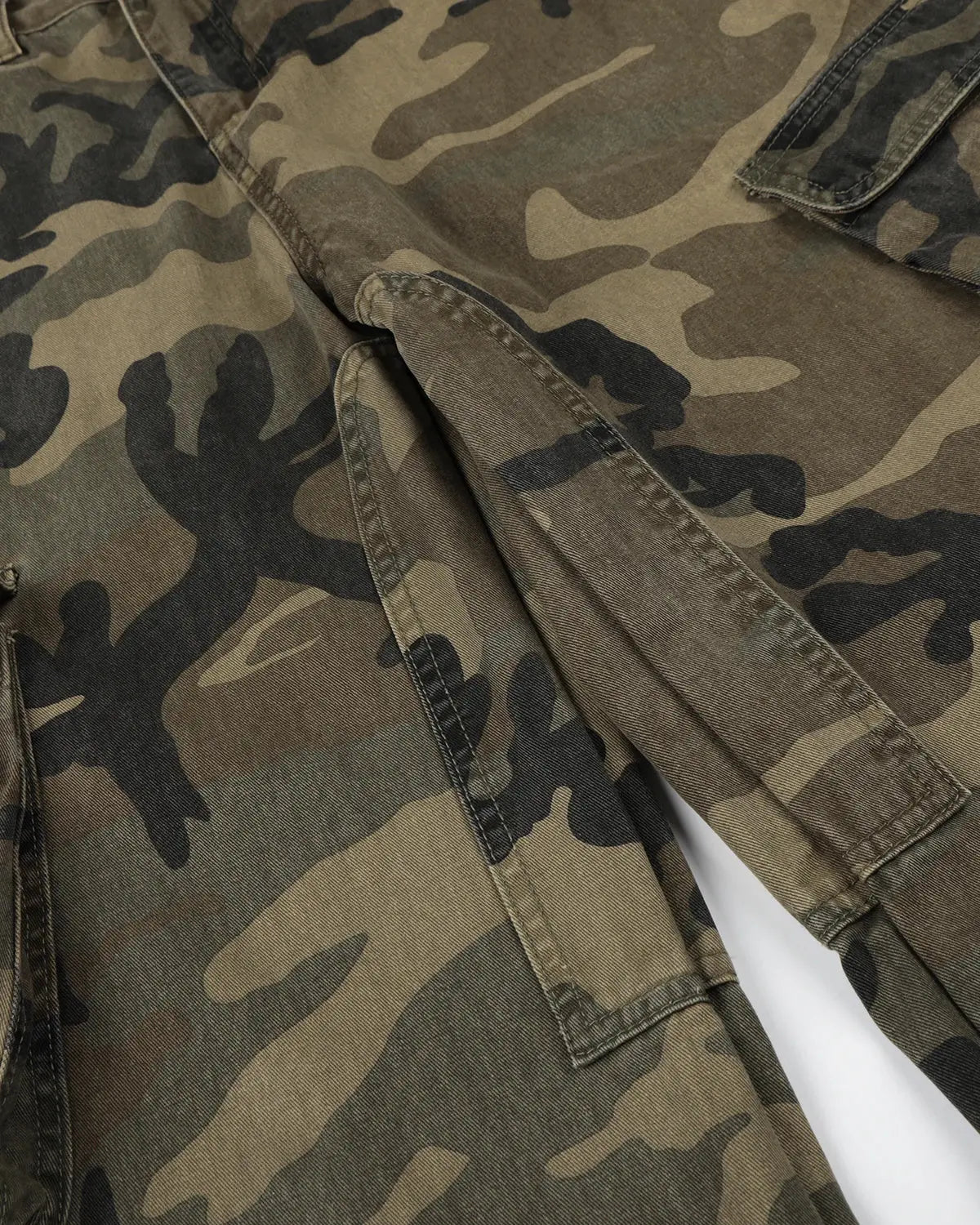 Camo Cargo Barrel Pants | Inflation Streetwear