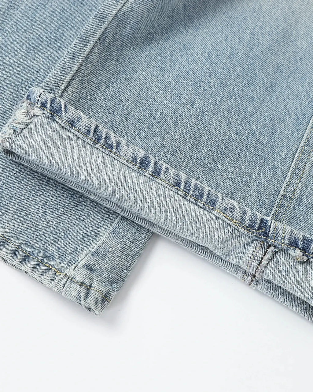Asymmetric Button Baggy Jeans | Inflation Streetwear