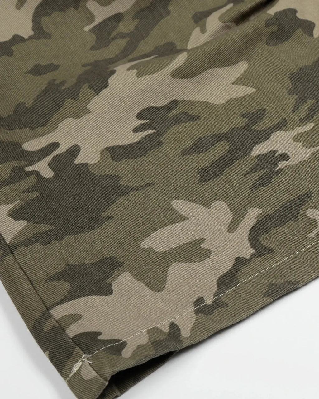 Embroidered Camo Cargo Longline Shorts | Inflation Streetwear