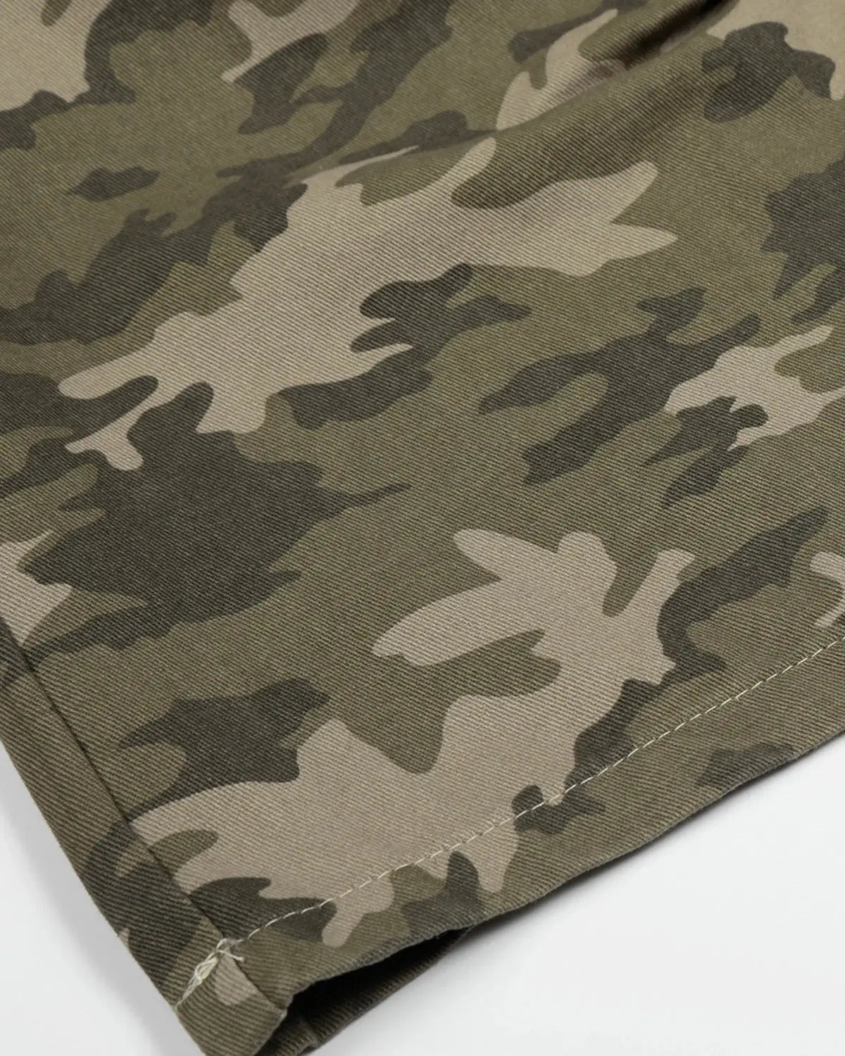 Embroidered Camo Cargo Longline Shorts | Inflation Streetwear