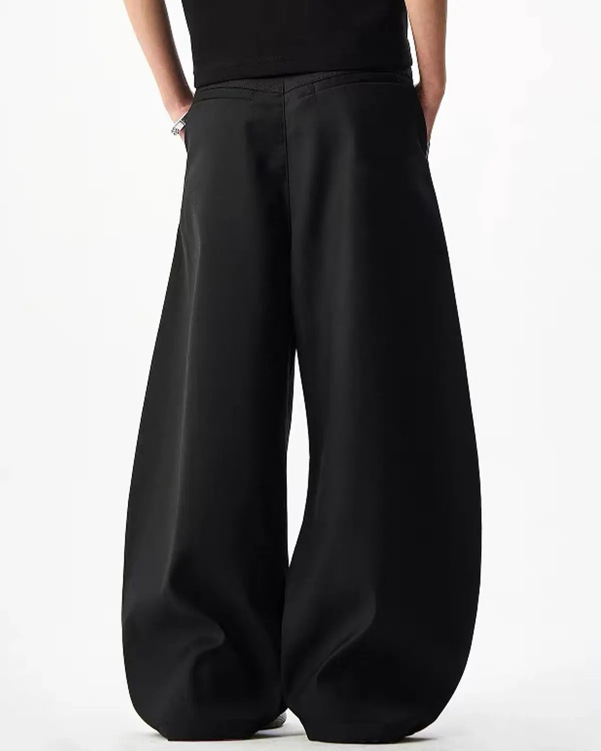Rope Belt Wide Leg Tailored Pants | Inflation Streetwear