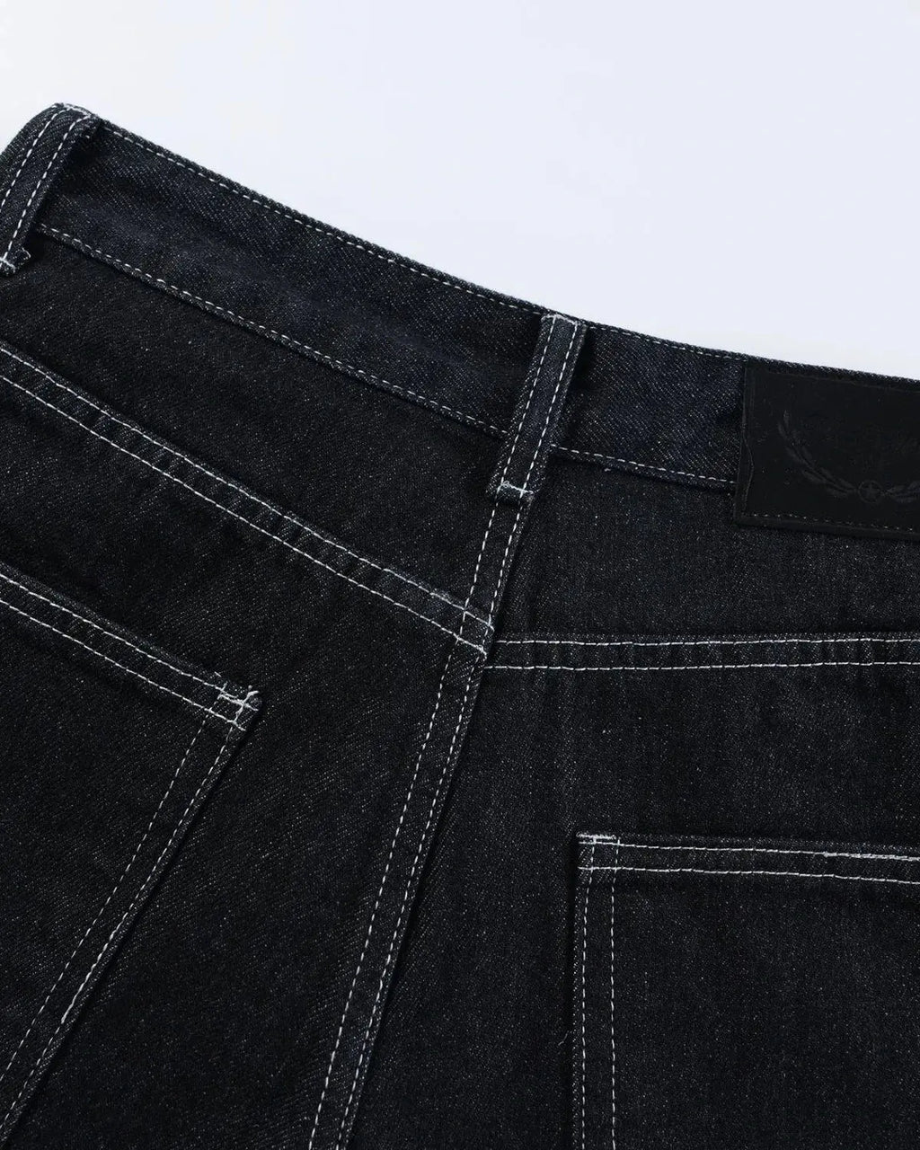 Buckle Detail Raw Denim Jorts | Inflation Streetwear