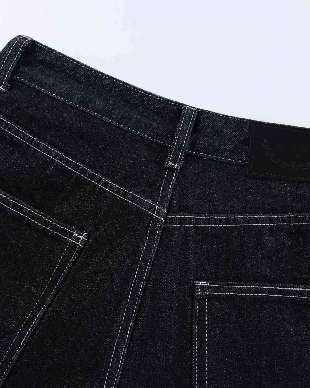 Buckle Detail Raw Denim Jorts | Inflation Streetwear