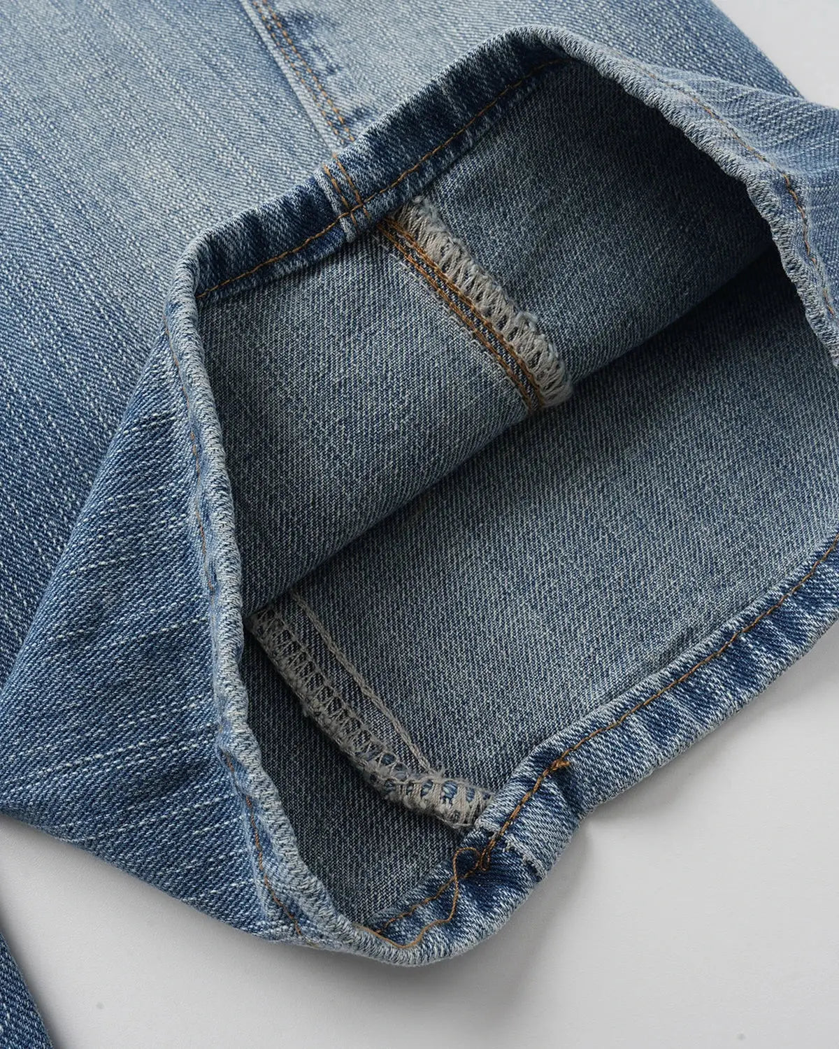 Bamboo Weave Cinch Back Baggy Jeans | Inflation Streetwear